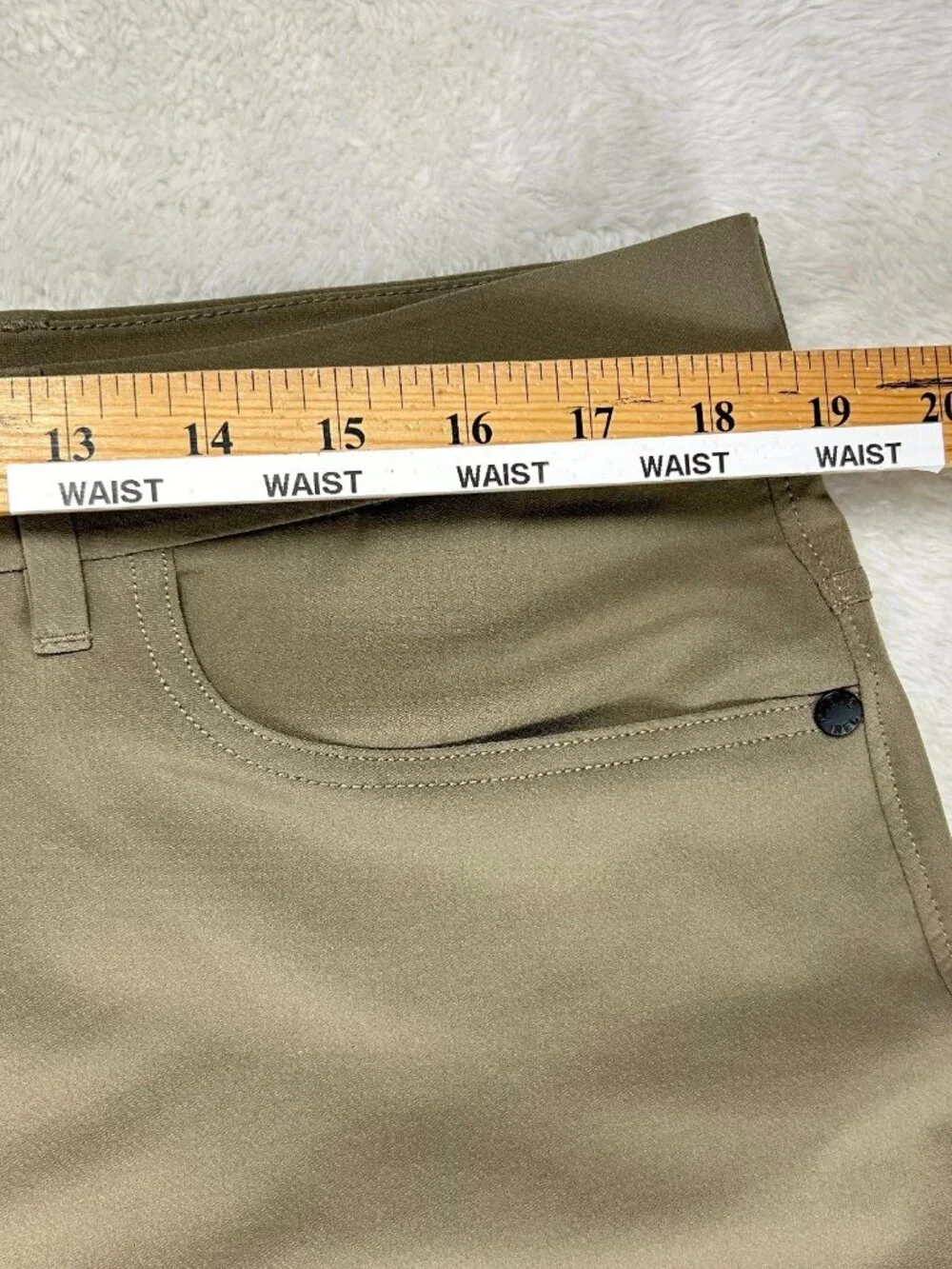 Public Rec Chino Pants Mens 36/30 Brown Stretch Performance Golf Straight Leg